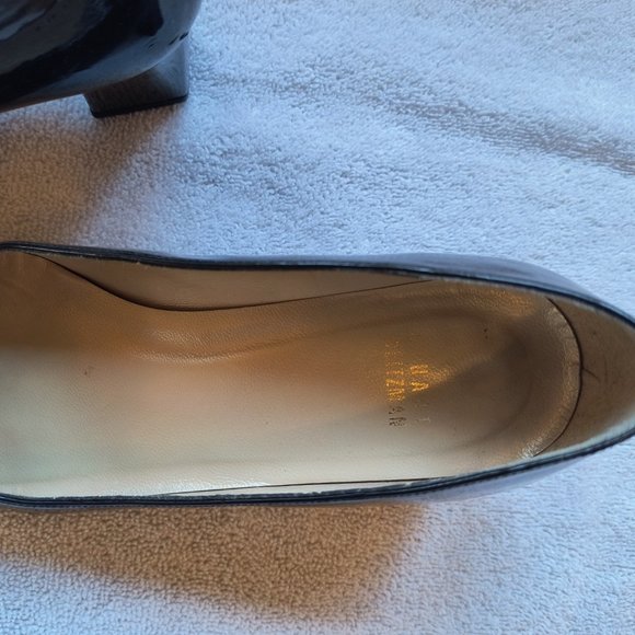 STUART WEITZMAN FLOWER PATENT PUMPS SIZE 6.5 - Picture 4 of 7